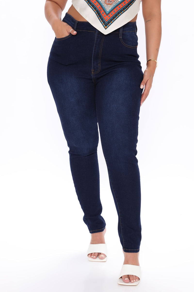 Supernatural High Rise Jeans - Dark Wash - Jeans - INS | Online Fashion Free Shipping Clothing, Dresses, Tops, Shoes - 5stars - Back 06-23-18 - Back in Stock