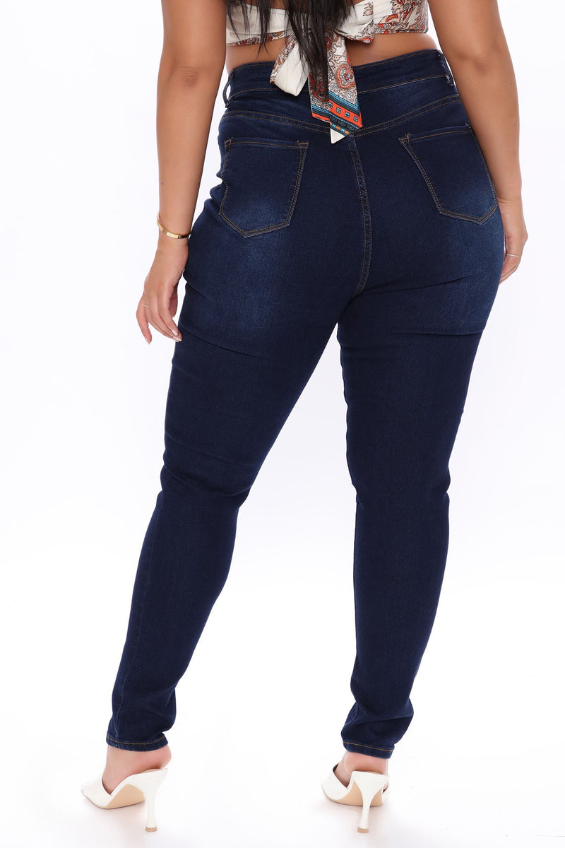 Supernatural High Rise Jeans - Dark Wash - Jeans - INS | Online Fashion Free Shipping Clothing, Dresses, Tops, Shoes - 5stars - Back 06-23-18 - Back in Stock