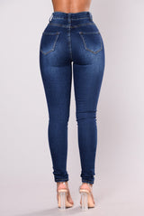 Supernatural High Rise Jeans - Dark Wash - Jeans - INS | Online Fashion Free Shipping Clothing, Dresses, Tops, Shoes - 5stars - Back 06-23-18 - Back in Stock