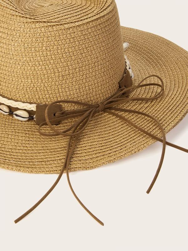 Tassel & Shell Decor Straw Hat - INS | Online Fashion Free Shipping Clothing, Dresses, Tops, Shoes