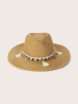 Tassel & Shell Decor Straw Hat - INS | Online Fashion Free Shipping Clothing, Dresses, Tops, Shoes