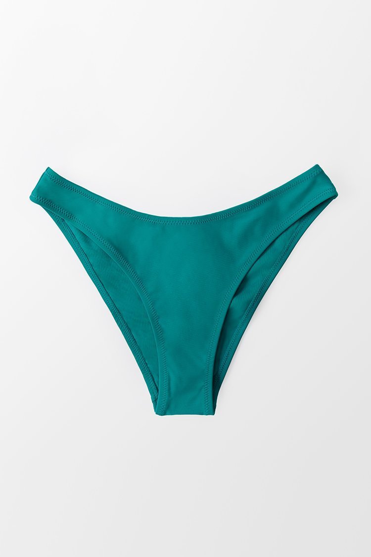 Teal Low Waisted Mid Cut Bikini Bottom - Bikini - INS | Online Fashion Free Shipping Clothing, Dresses, Tops, Shoes - 2021-3-7 - 2021-Mar-Bikini-Bottom - __with:reversible-low-rise-bikini-bottom