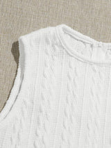 Textured Knit Crop Tank Top - INS | Online Fashion Free Shipping Clothing, Dresses, Tops, Shoes