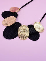 Textured Oval Pendant Necklace - INS | Online Fashion Free Shipping Clothing, Dresses, Tops, Shoes