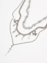 Thorn & Angel Charm Layered Necklace - INS | Online Fashion Free Shipping Clothing, Dresses, Tops, Shoes