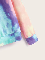 Tie Dye Drawstring Hoodie - INS | Online Fashion Free Shipping Clothing, Dresses, Tops, Shoes