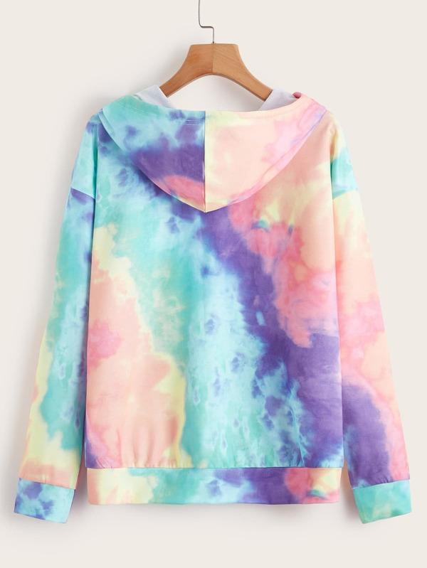 Tie Dye Drawstring Hoodie - INS | Online Fashion Free Shipping Clothing, Dresses, Tops, Shoes