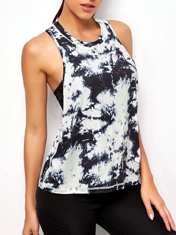 Tie Dye Drop Armhole Tank Top