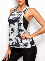 Tie Dye Drop Armhole Tank Top