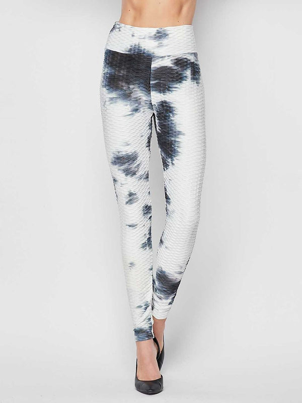 Tie Dye High Waist Lifting Full Length Leggings - Leggings - INS | Online Fashion Free Shipping Clothing, Dresses, Tops, Shoes - 20/04/2021 - Category_Leggings - Color_White