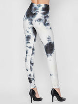 Tie Dye High Waist Lifting Full Length Leggings - Leggings - INS | Online Fashion Free Shipping Clothing, Dresses, Tops, Shoes - 20/04/2021 - Category_Leggings - Color_White