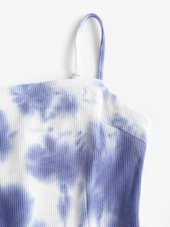 Tie Dye Knitted Mini A Line Dress - INS | Online Fashion Free Shipping Clothing, Dresses, Tops, Shoes