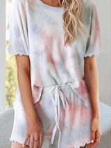 Tie Dye Lace-Up Pants Suit - INS | Online Fashion Free Shipping Clothing, Dresses, Tops, Shoes