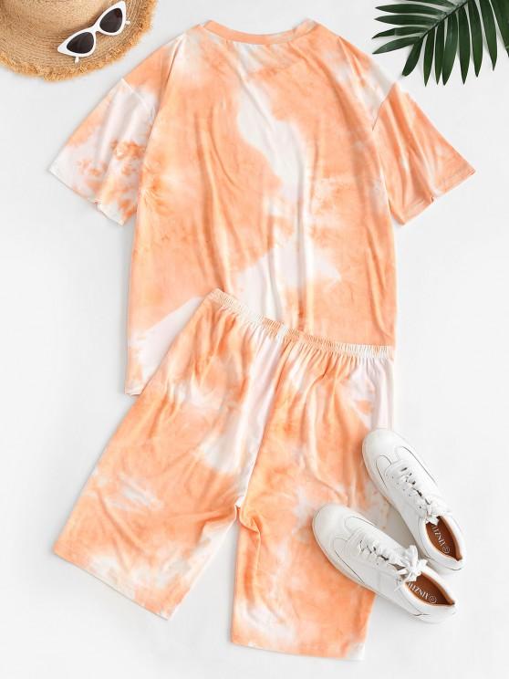 Tie Dye Lounge Casual Two Piece Set - INS | Online Fashion Free Shipping Clothing, Dresses, Tops, Shoes