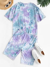 Tie Dye Lounge Casual Two Piece Set - INS | Online Fashion Free Shipping Clothing, Dresses, Tops, Shoes