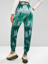 Tie Dye Pocket Beam Feet Pull On Pants - Pants - INS | Online Fashion Free Shipping Clothing, Dresses, Tops, Shoes - 02/18/2021 - Bottoms - Casual