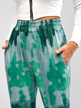 Tie Dye Pocket Beam Feet Pull On Pants - Pants - INS | Online Fashion Free Shipping Clothing, Dresses, Tops, Shoes - 02/18/2021 - Bottoms - Casual