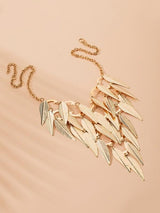 Tiered Leaf Charm Necklace - INS | Online Fashion Free Shipping Clothing, Dresses, Tops, Shoes