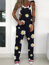 Trendy Print Lace-up Jumpsuit - Jumpsuits - INS | Online Fashion Free Shipping Clothing, Dresses, Tops, Shoes - 10/06/2021 - Bottoms - Color_Gray