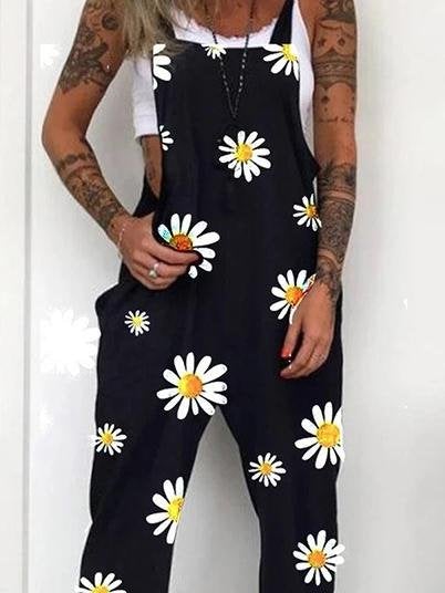 Trendy Print Lace-up Jumpsuit - Jumpsuits - INS | Online Fashion Free Shipping Clothing, Dresses, Tops, Shoes - 10/06/2021 - Bottoms - Color_Gray