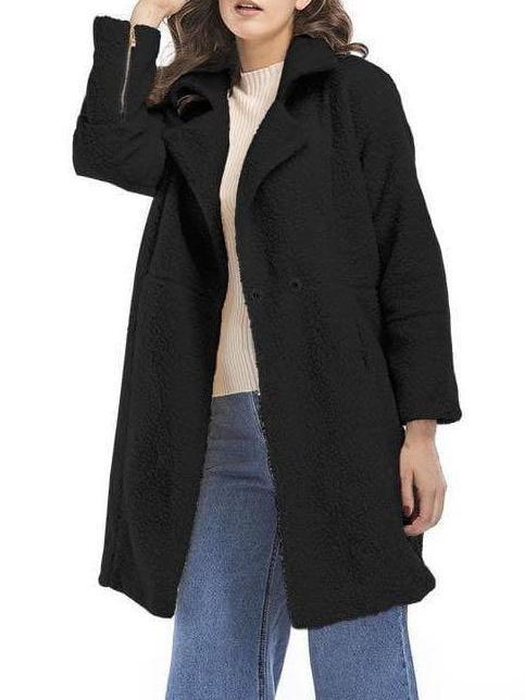 Turn-down Collar Woolen Long Overcoat - Coats - INS | Online Fashion Free Shipping Clothing, Dresses, Tops, Shoes - Coat - -