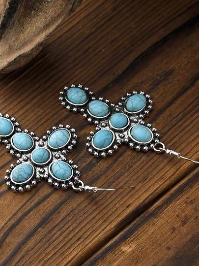 Turquoise earrings - INS | Online Fashion Free Shipping Clothing, Dresses, Tops, Shoes
