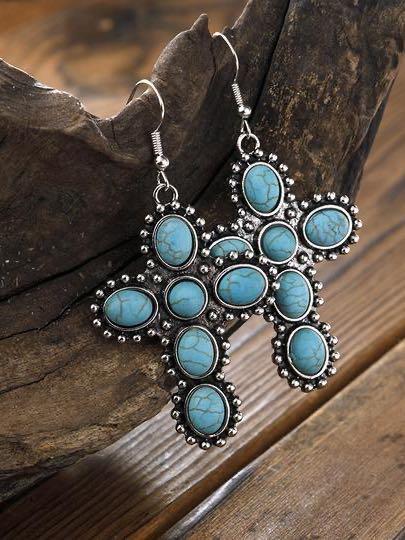 Turquoise earrings - INS | Online Fashion Free Shipping Clothing, Dresses, Tops, Shoes