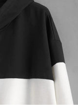 Two Tone Kangaroo Pocket Hoodie - INS | Online Fashion Free Shipping Clothing, Dresses, Tops, Shoes