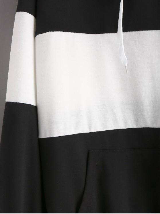 Two Tone Kangaroo Pocket Hoodie - INS | Online Fashion Free Shipping Clothing, Dresses, Tops, Shoes