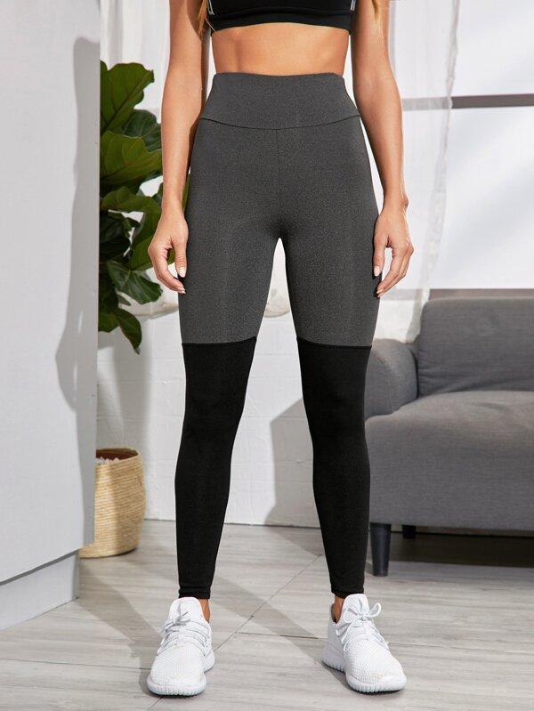 Two Tone Scrunch Butt Sports Leggings - INS | Online Fashion Free Shipping Clothing, Dresses, Tops, Shoes