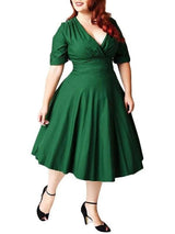 Unique Vintage Delores Dress - Dresses - INS | Online Fashion Free Shipping Clothing, Dresses, Tops, Shoes - 03/09/2021 - 1/2 Sleeve - 1940s-1950s Fashion