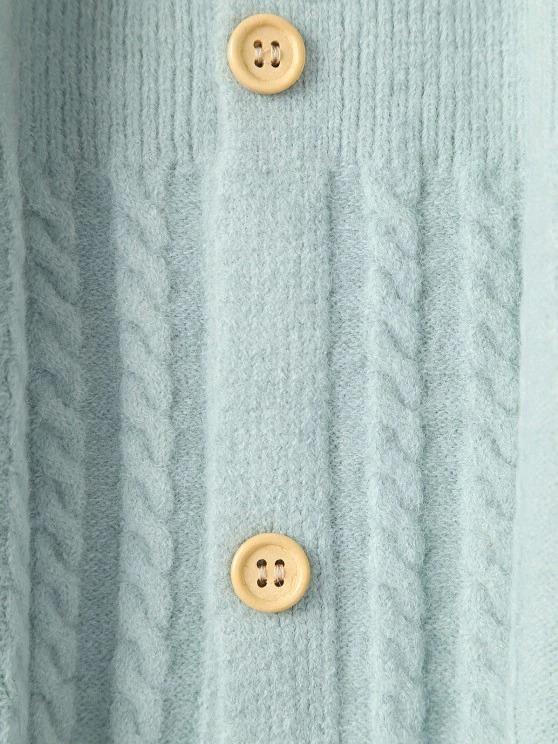 V Neck Button Up Cable Knit Cardigan Vest - INS | Online Fashion Free Shipping Clothing, Dresses, Tops, Shoes