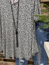 V-Neck Leopard Print Casual T-Shirt - INS | Online Fashion Free Shipping Clothing, Dresses, Tops, Shoes