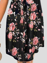 V-neck Sleeveless Print Mini Dress - Mini Dresses - INS | Online Fashion Free Shipping Clothing, Dresses, Tops, Shoes - 05/07/2021 - 10-20 - color-black