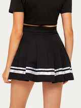 Varsity Striped Pleated Skirt - Skirts - INS | Online Fashion Free Shipping Clothing, Dresses, Tops, Shoes - 03/02/2021 - 2XL - 3XL