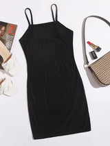 Velvet Solid Dress - INS | Online Fashion Free Shipping Clothing, Dresses, Tops, Shoes