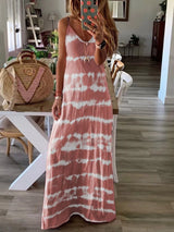 Vest Dress With Suspenders And Horizontal Stripes - Maxi Dresses - INS | Online Fashion Free Shipping Clothing, Dresses, Tops, Shoes - 05/19/2021 - Category_Maxi Dresses - Color_Gray