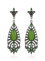 Vintage opal water drop hollow earrings - INS | Online Fashion Free Shipping Clothing, Dresses, Tops, Shoes