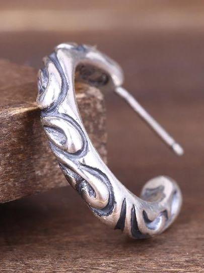 Vintage sterling silver 925 earrings - INS | Online Fashion Free Shipping Clothing, Dresses, Tops, Shoes