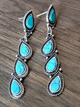 Vintage Turquoise Earrings - INS | Online Fashion Free Shipping Clothing, Dresses, Tops, Shoes