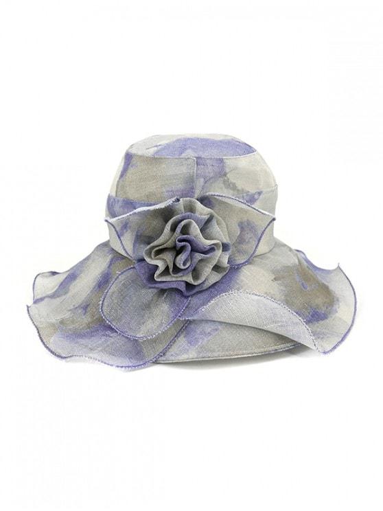 Water Color Floral Wide Brimmed Beach Sun Hat - INS | Online Fashion Free Shipping Clothing, Dresses, Tops, Shoes