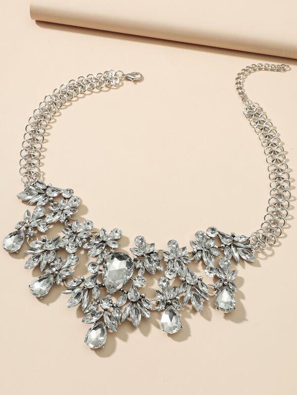 Water-drop Rhinestone Necklace - INS | Online Fashion Free Shipping Clothing, Dresses, Tops, Shoes