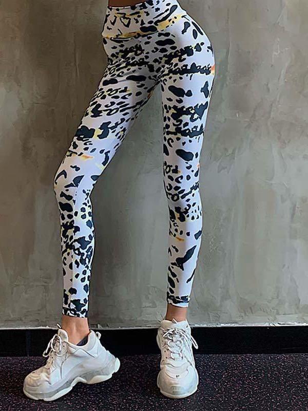Watercolor Spots Camouflage Hip Lifting Leggings - Leggings - INS | Online Fashion Free Shipping Clothing, Dresses, Tops, Shoes - 02/26/2021 - Autumn - Color_Green