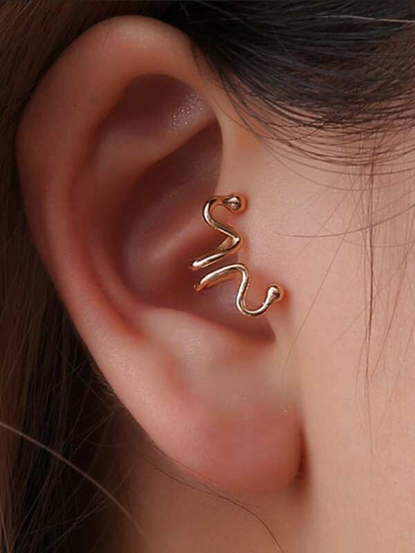 Wave Shaped Metal Ear Clip - INS | Online Fashion Free Shipping Clothing, Dresses, Tops, Shoes