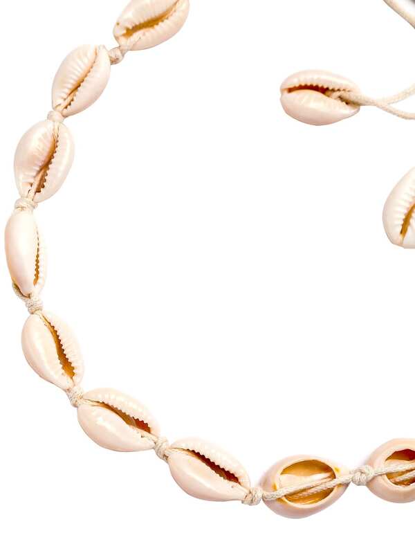 White Cowrie Shell Braided Choker Necklace - INS | Online Fashion Free Shipping Clothing, Dresses, Tops, Shoes
