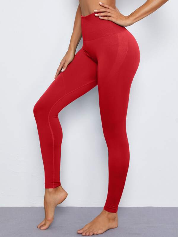 Wide Band Waist Seamless Sports Leggings - INS | Online Fashion Free Shipping Clothing, Dresses, Tops, Shoes