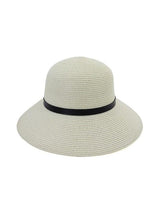 Wide Brim Straw Hat With Leather Detail - INS | Online Fashion Free Shipping Clothing, Dresses, Tops, Shoes