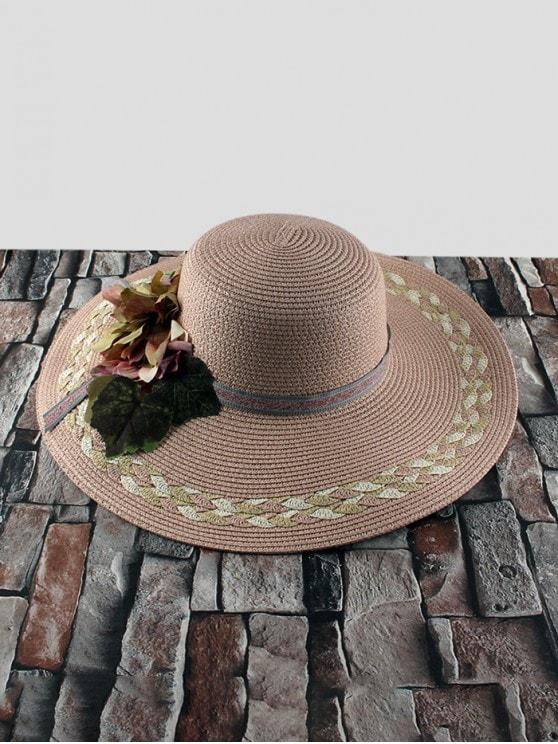 Wide Brimmed Flowers Straw Hat - INS | Online Fashion Free Shipping Clothing, Dresses, Tops, Shoes