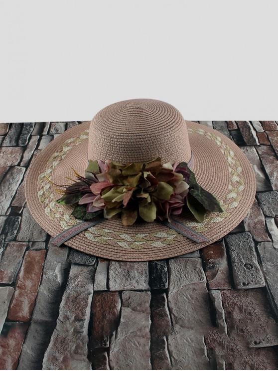 Wide Brimmed Flowers Straw Hat - INS | Online Fashion Free Shipping Clothing, Dresses, Tops, Shoes