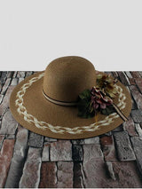 Wide Brimmed Flowers Straw Hat - INS | Online Fashion Free Shipping Clothing, Dresses, Tops, Shoes